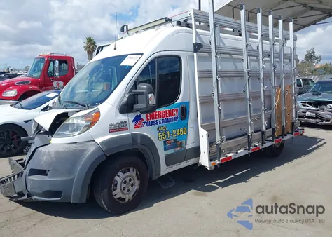 2017 Ram Promaster 3500 High Roof 159 Wb из США, поврежденный, VIN 3C6URVHGXHE510548